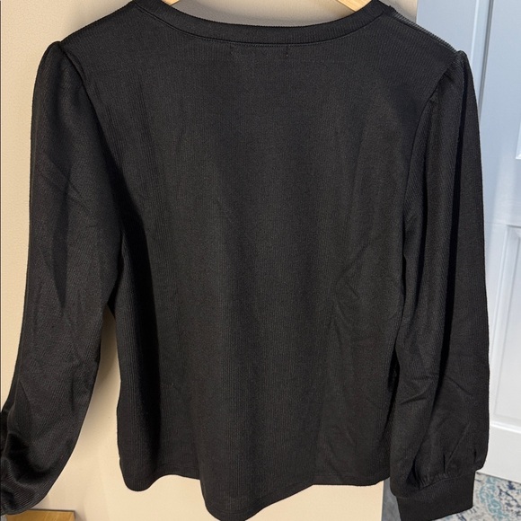 Fever black ribbed top - Picture 3 of 8